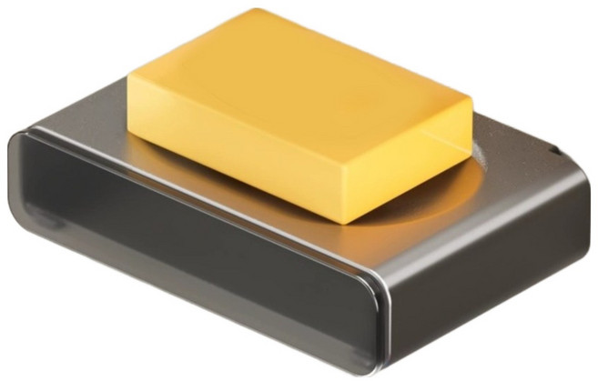 이감동 무타공 고급 소재 비누 받침, 1개, H심플 시크그레이