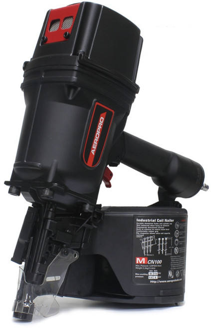 에어로프로 에어 롤 타정기 타카총 코일 네일러 MCN100, 1개