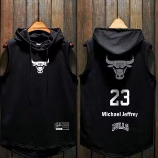 블랙초코 남자 후드 나시티 오버핏 민소매 후드티 농구 헬스 트레이닝 운동복 빅사이즈