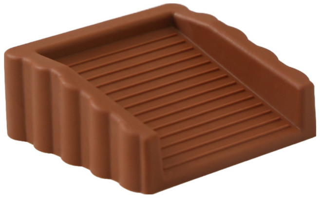 지니밸리 문닫힘 방지 도어 스토퍼 3개입, 갈색