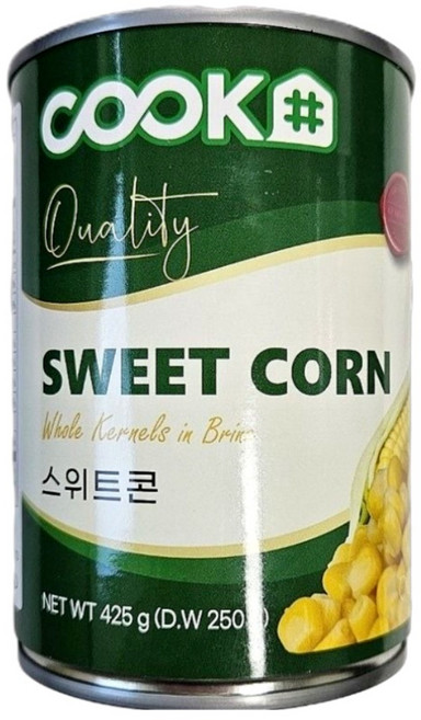 쿡샵 스위트콘 옥수수통조림, 24개, 425g
