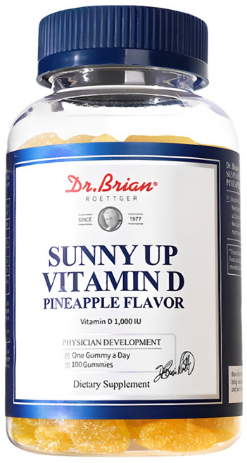 닥터브라이언 써니업 비타민D 파인애플 플레이버, 100정, 1개