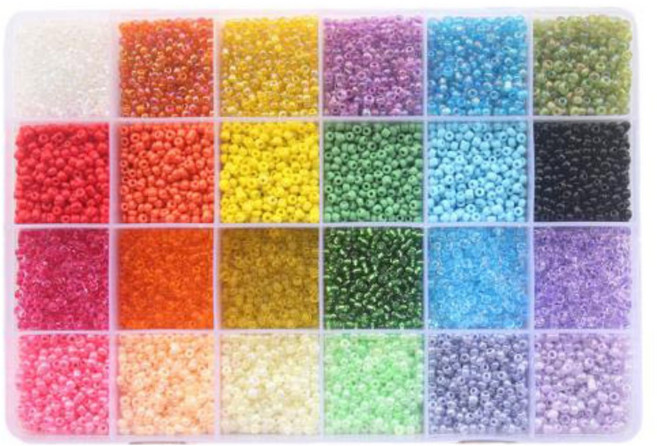 풀문 비즈팔찌 반지 만들기 키트 비즈공예재료 비즈 2mm 3mm 영롱 C type, 3mmC타입, 1개