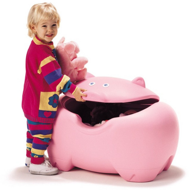 스텝2 피그 토이박스(207634) 돼지정리함 역할놀이 소꿉놀이 완구 장난감, 1개