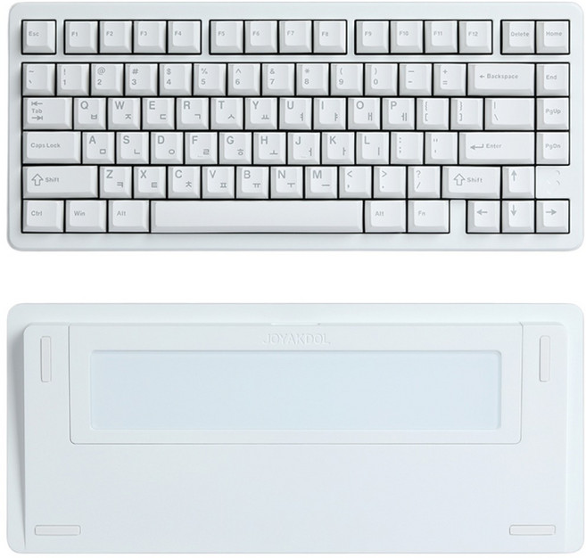 SPM 조약돌75 유무선 알루미늄 게이밍 기계식 키보드, 제조사축, 퓨어화이트