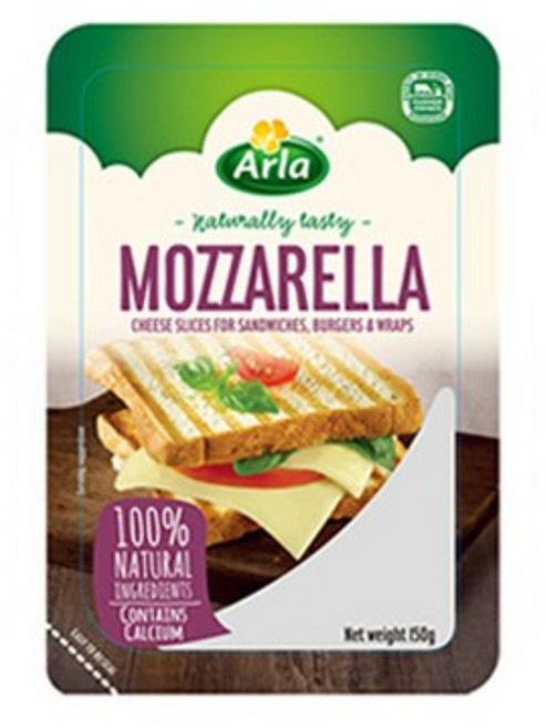 알라 Arla 슬라이스치즈 150g, 모짜렐라, 1개