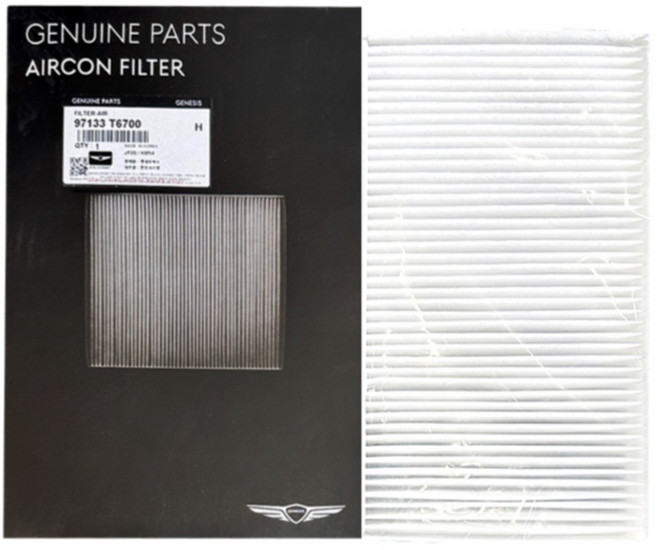 제네시스 순정 에어컨필터 외부 엔진룸적용 97133 T6700, 1개, G80(2020.03~2024.01)