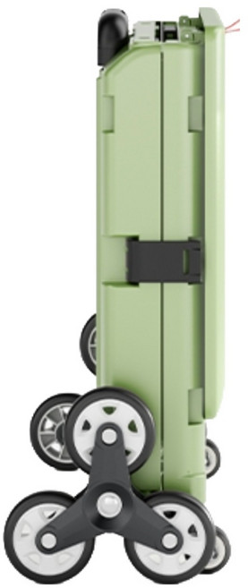 큐폴드 카트 접이식 쇼핑 폴딩박스 캠핑 장바구니캐리어 마트 트롤리 피크닉 보관함쇼핑 접이식 익스프레스, 1세트, 대형 8륜  티 그린(커버+스티커+두꺼움)