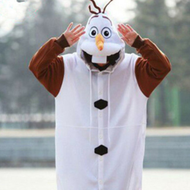 귀여운 캐릭터잠옷 올라프 코스프레 울라프잠옷 style