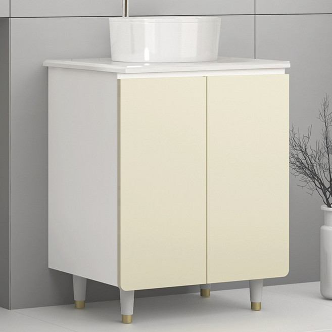 오브 욕실 하부장 - 탑볼형 도기 타입, 오브 하부장 탑볼형 세트 - 크림