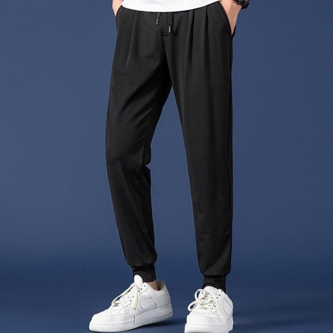 폴엠버스 남성 조거팬츠 여름 쿨바지 냉감 통풍 메시 바지