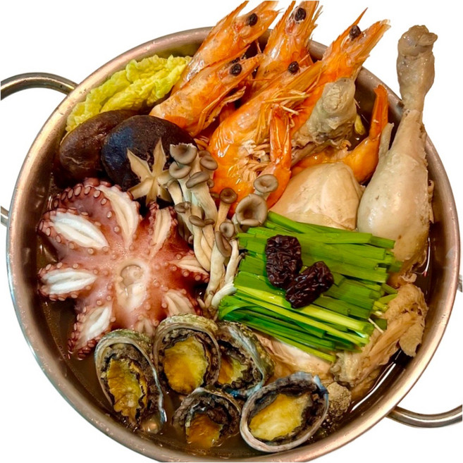 몽땅농수산 큰솥 해신탕세트 3~4인분 어버이날 음식 초복 중복 말복 어르신 보양, 1세트, 1.7kg