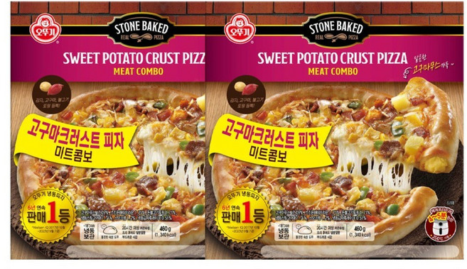 미트콤보 고구마크러스트 피자 497g 2개