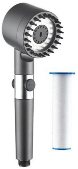 하루바나 강력 수압상승 절수 마사지 샤워기 헤드, 1개, 샤워기헤드