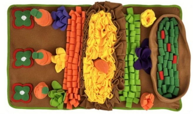 [당일출고] 당근 삑삑이 노즈워크 강아지 간식 매트 장난감 놀이 분리불안, 단일, 1개