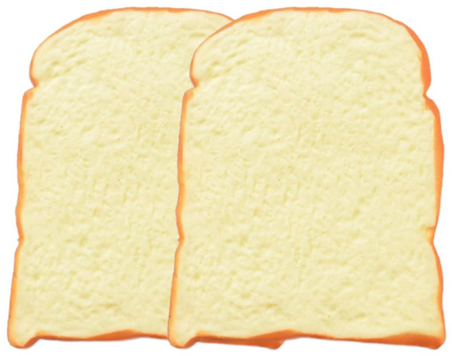 1+1 빌리네집 식빵 말랑이 대왕 스퀴시 스트레스볼 쪽득볼, 1세트, 크림