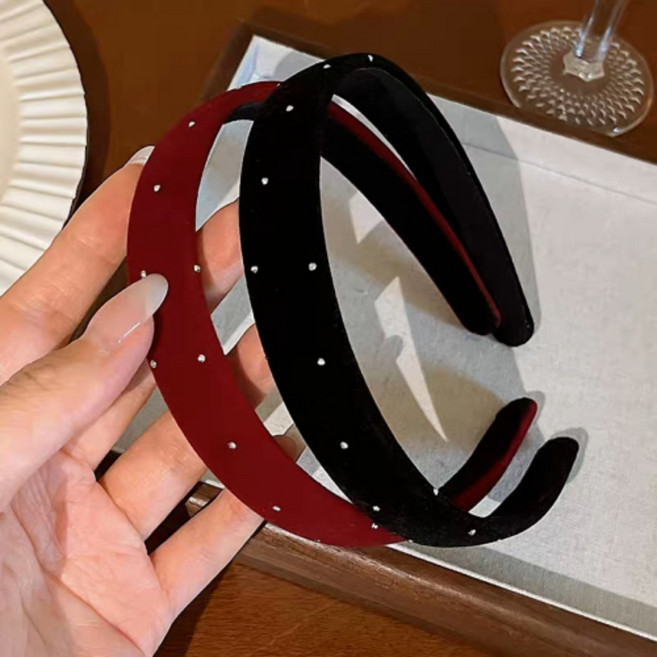 셀루앙드 러블리한 미니 규빅 포인트 머리띠 헤어밴드 2종세트