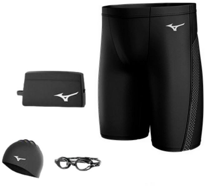 미즈노 남자 수영복 세트 5부 실내 수영복 바지 수영복세트 강습용