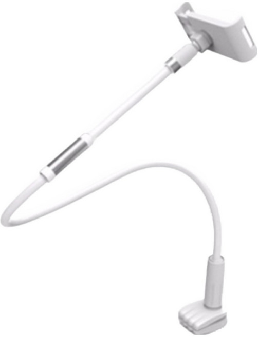 크레앙 파워 태블릿/스마트폰 거치대 CREHOLDERTB, 실버, 1개