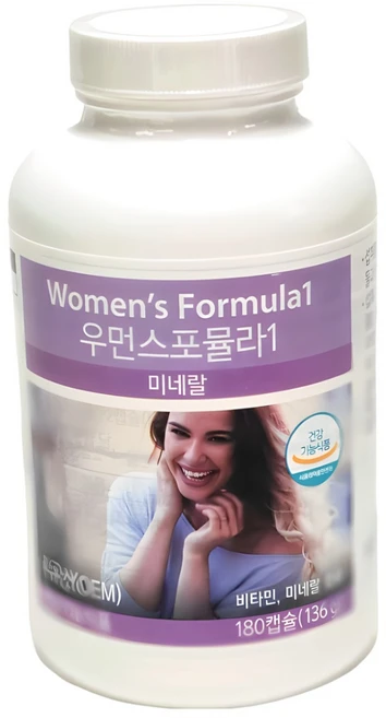 유니시티 우먼스포뮬라1 미네랄 가임기 및 임신초기 여성을 위한, 180정, 1개 - 쿠팡