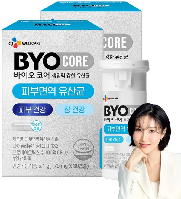 BYO 코어 피부면역 유산균, 30정, 2개 - 쿠팡