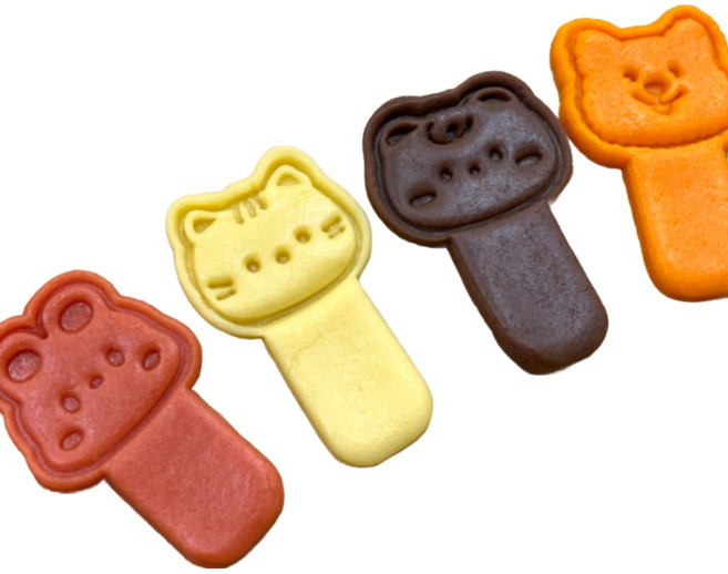 빼빼로데이 하트 숏 동물 문구 빼빼로 쿠키커터 쿠키틀 모양틀, 1개, 4. 고마워 빼빼로