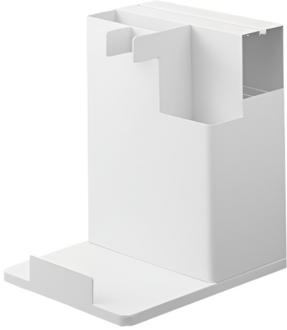 스탠드 청소도구함 청소용품 수납함, 1개, 화이트