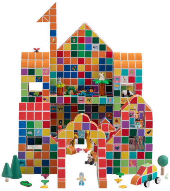 그로우러닝 자석블럭 프리미엄 풀패키지, 미피(64)+에릭칼(96)+다각형(48)=208pcs, 1개