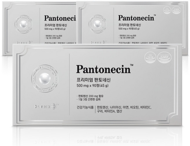 닥터메타 프리미엄 판토네신 / 판토텐산 영양제 비타민 B5, 3개, 90정