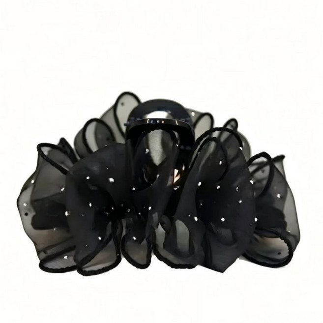 봄여름 망사 셔링 집게핀 고급스러우면서 우아하고 스타일리쉬하며 달콤하고 부드러운 집게핀