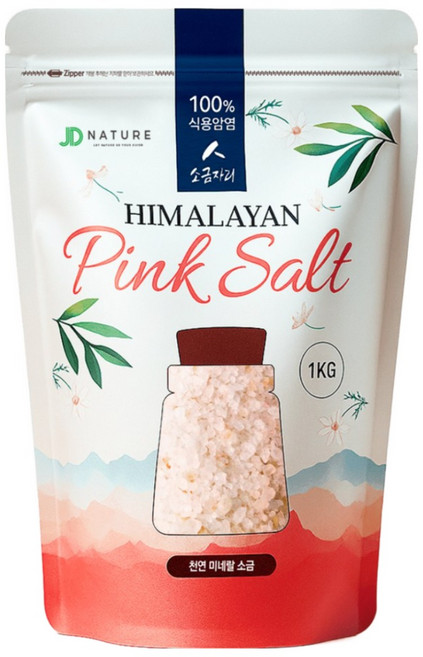 소금자리 히말라야 굵은 핑크솔트, 1개, 1kg