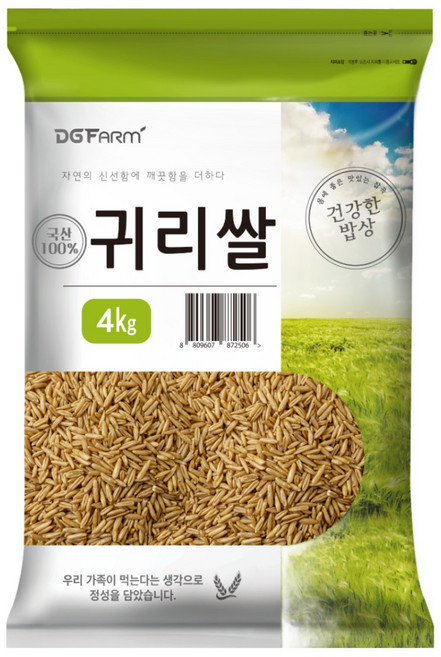 건강한밥상 국산 귀리쌀, 4kg, 1개