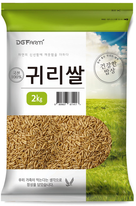 건강한밥상 국산 귀리쌀, 2kg, 1개