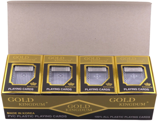 GOLD KINGDUM 포커카드, 12개, 혼합색상