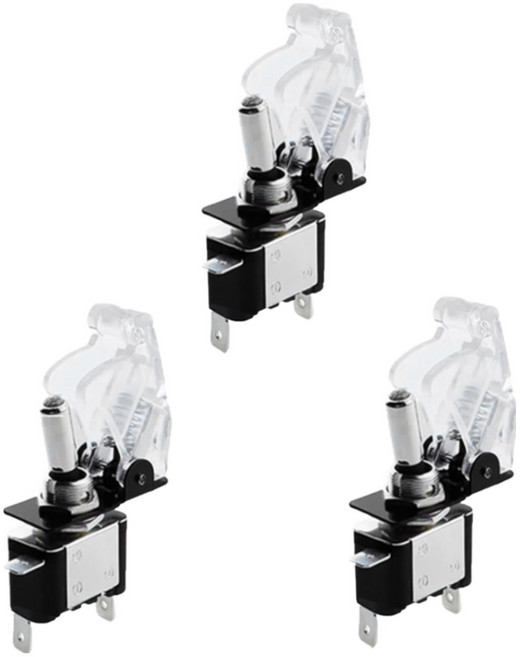 JK LED 전투기 스위치 화이트 램프 토글 DC12V DIY 버튼 자동차, 3개