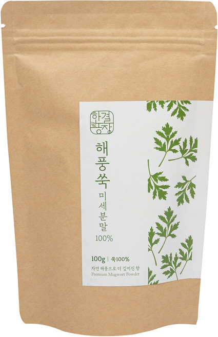한결농장 해풍쑥 미세분말100% 해풍쑥가루, 1개, 1개입, 100g