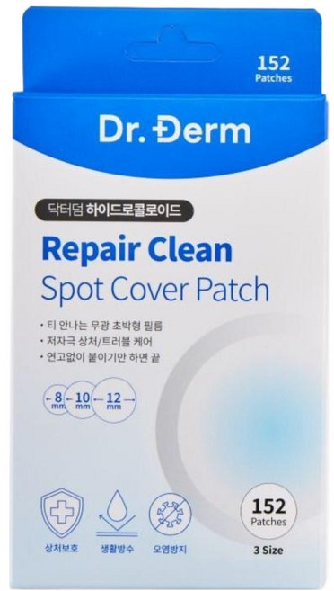 닥터덤 스팟패치 여드름 상처 커버패치 택 1, 1개, 152개입