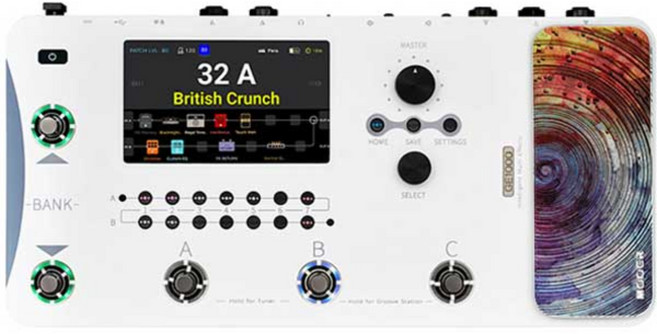 [MOOER무어오디오] GE1000 Li White (화이트컬러) 멀티이펙터 Multi Effects 충전식 리튬이온배터리 내장, 1개