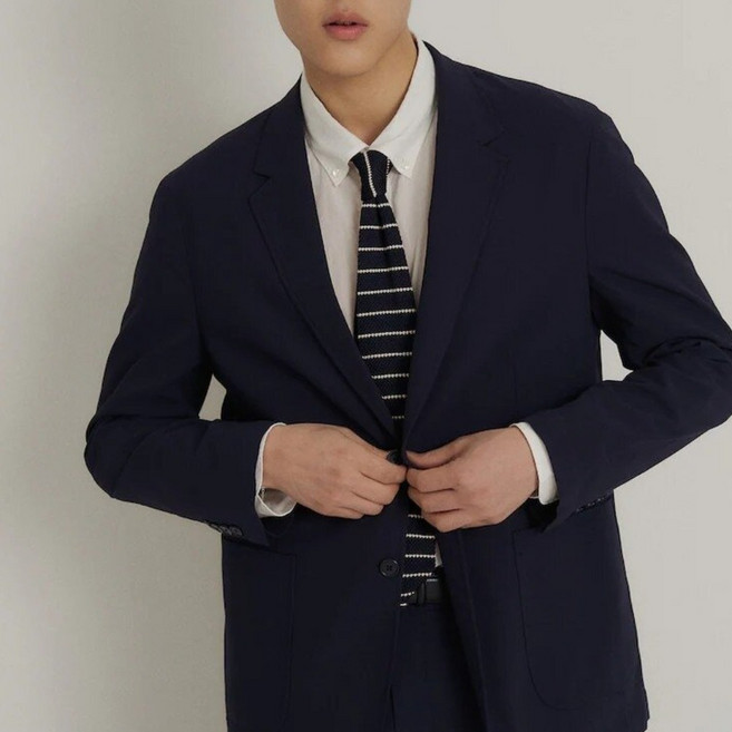 [국내백화점] 빈폴 26SS 시어서커 솔리드 셋업 재킷 - 네이비 여름자켓 셋업자켓 남성재킷 시원한자켓