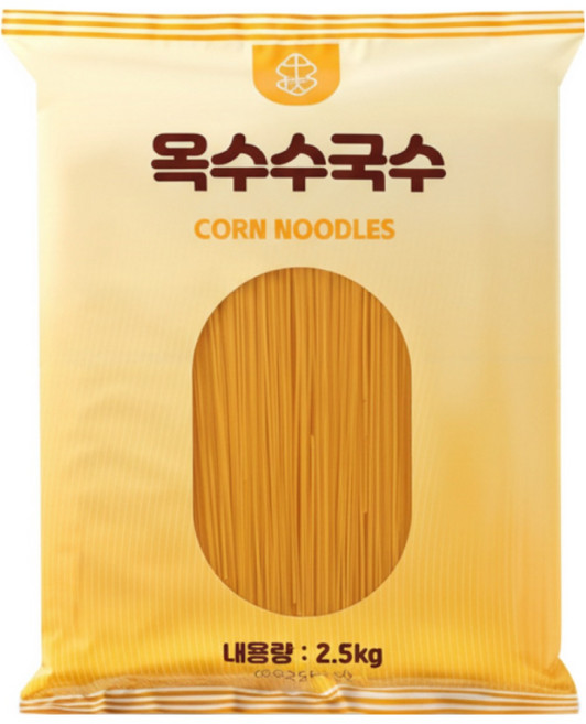 100% 옥수수면 옥수수국수 마라탕 옥수수면 국수 소면 국수, 1개, 2.5kg