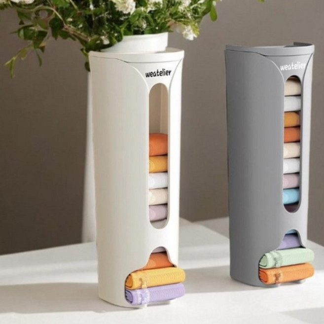 위뜰리에 속옷 양말 디스펜서 대형 정리함, 2개, 그레이