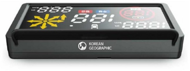 KJ코리안 지오그래픽 자동차 차량용 GPS HUD 헤드업 디스플레이 속도계 추천 안전운전 도우미 신호위반 및 과속단속안내