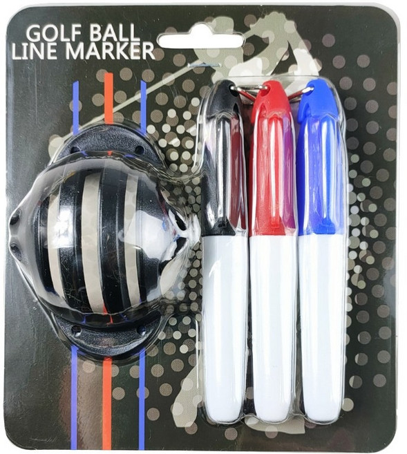 필드버디 라운딩 3색 골프 악세사리 골프공 볼 라이너, 2개