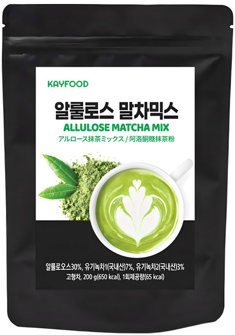 KAYFOOD 케이푸드 알룰로스 제주 말차믹스 파우더 홈카페, 1개, 1개입, 200g