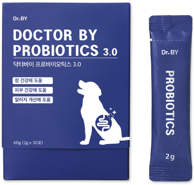 닥터바이 강아지 프로바이오틱스 유산균, 30회분, 장건강/유산균, 1개
