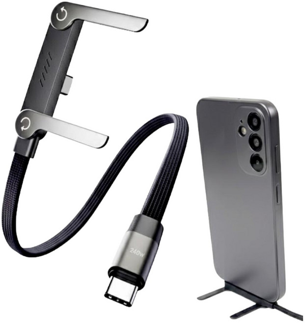 C타입-C타입 패브릭 초고속 충전 데이터 케이블 240W, 블랙, 1개, 1.5m