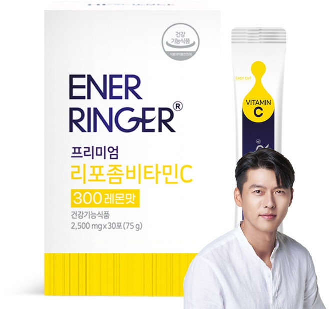 에너링거 프리미엄 리포좀 비타민C 300 레몬맛 30p, 75g, 1개
