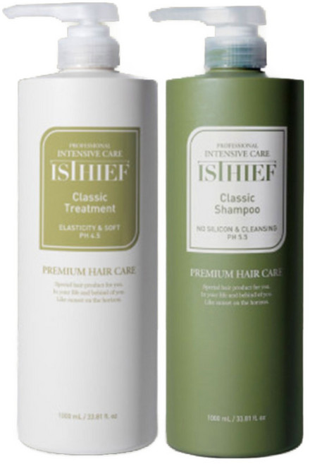 이스티프 클래식 향기좋은 무실리콘 순한 온가족 저자극 약산성 미용실 전문가용 1000ml+100ml, 트리트먼트 1000ml+휴대용 샴푸 100ml, 1개, 1L