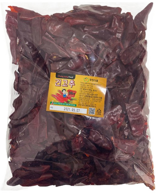 업소용 수입 말린고추 중국산 건고추 통고추 500g, 중국산 건고추 500g, 1개