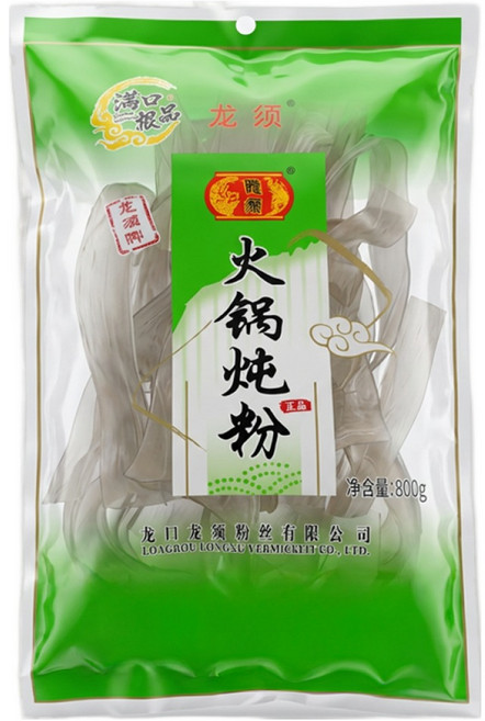 현호중국슈퍼 중국식품 룽쉬- 중국당면 - 납작샤브당면(콴펀) 300g, 5개